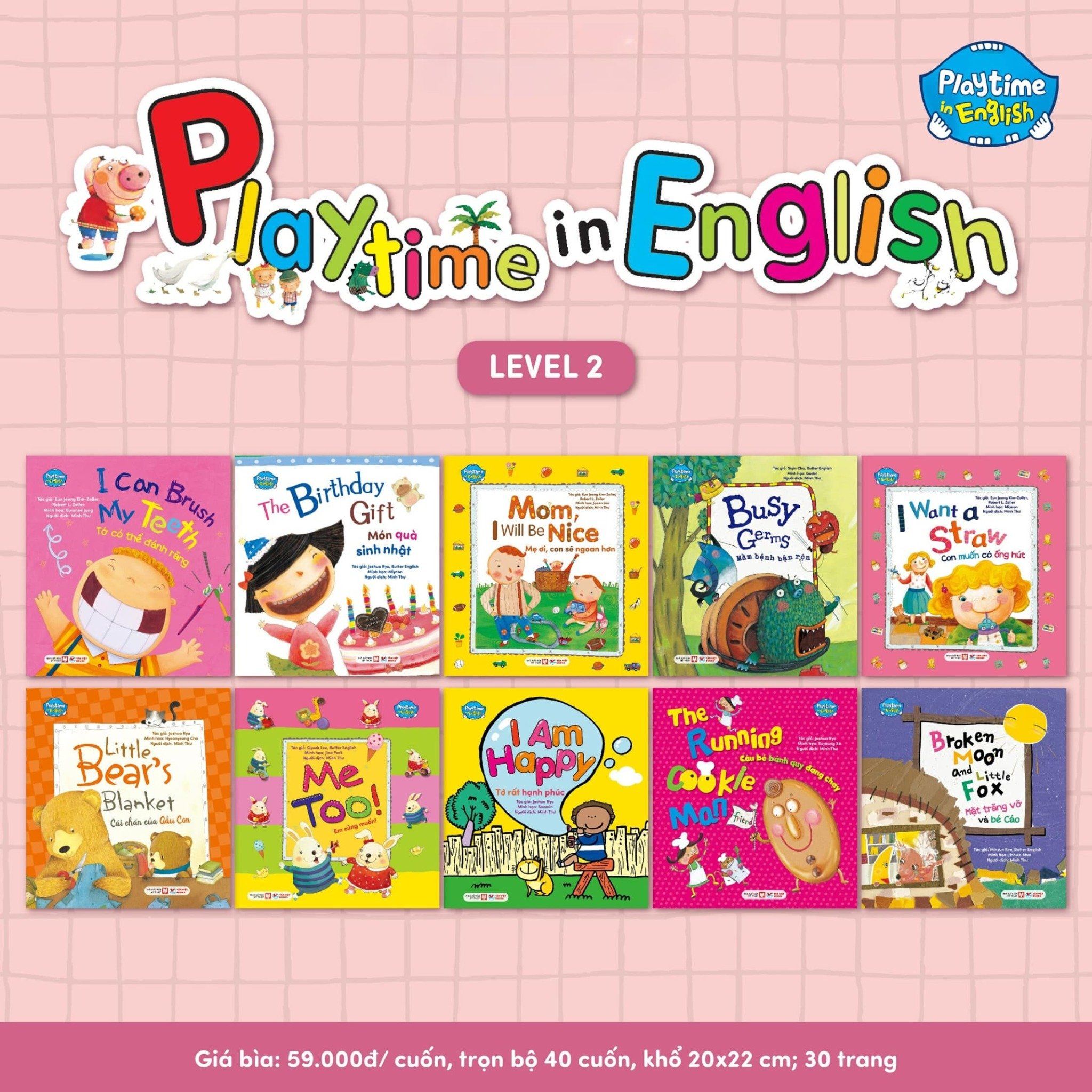  Bộ Playtime In English (Bộ 40 cuốn) 