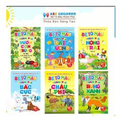  Combo 6 quyển - Bé tô màu - Khám phá Châu Phi hoang dã + Bé tô màu - Khám phá Bắc cực lạnh giá + Bé tô màu - Khám phá vườn côn trùng kì thú + Bé tô màu - Khám phá rừng xanh hùng vĩ + Bé tô màu - Khám phá đại dương bí hiểm + Bé tô màu - Khám phá nông trại 