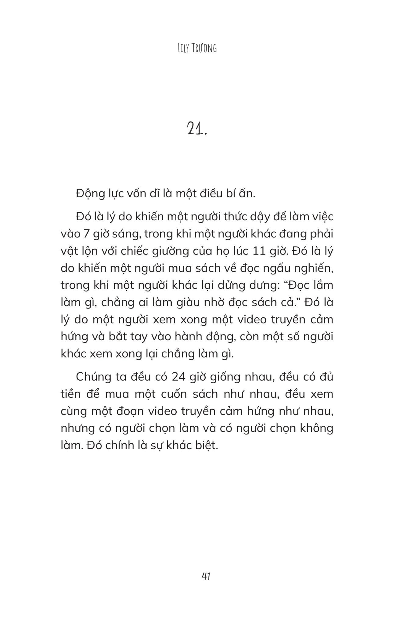  Tôi Thích Dáng Vẻ Nỗ Lực Của Chính Mình 