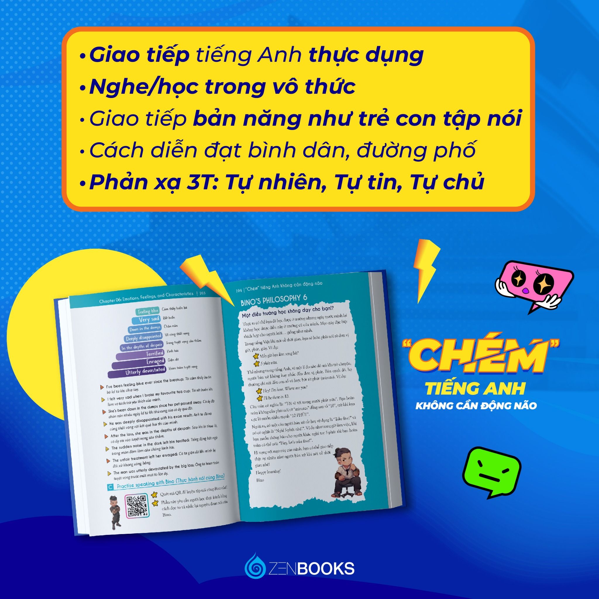  Chém Tiếng Anh Không Cần Động Não - Tác giả: Vũ Vi Bình (Bino Chém Tiếng Anh) 