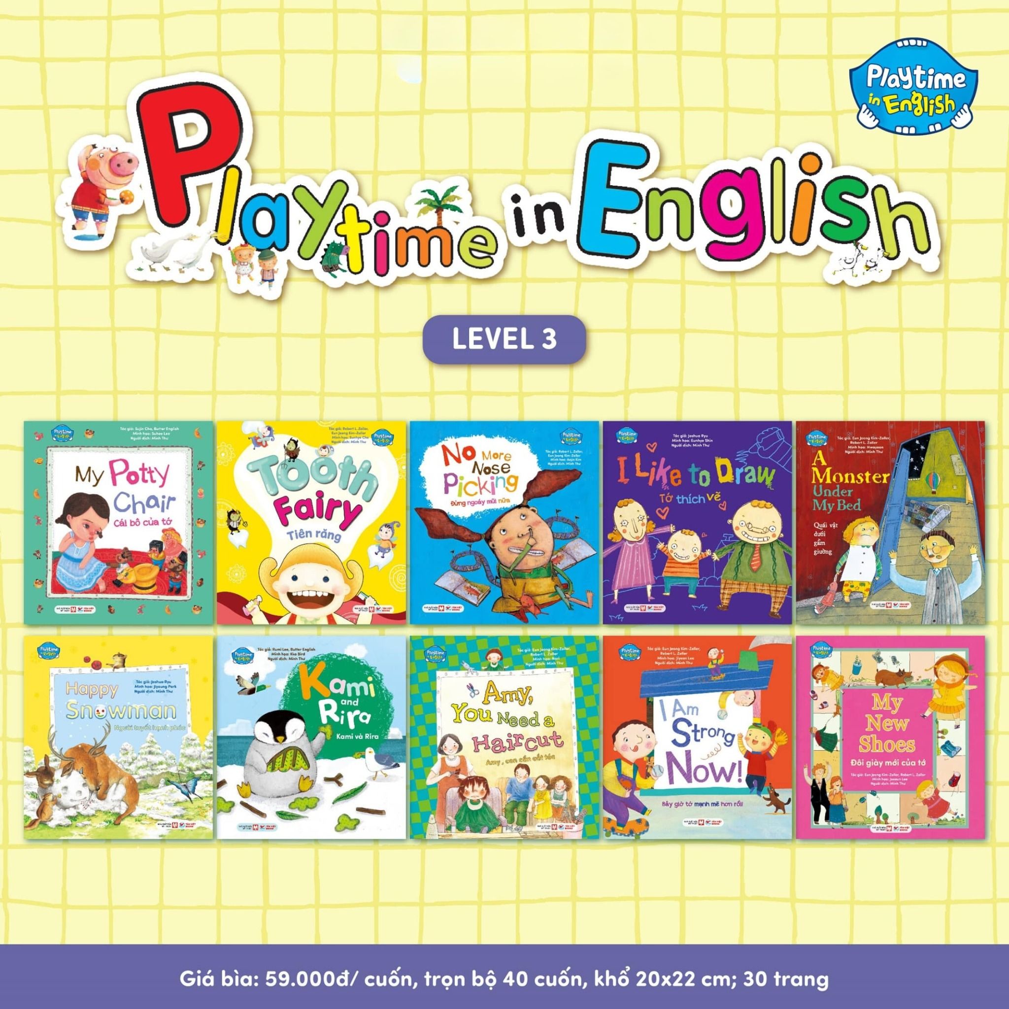  Bộ Playtime In English (Bộ 40 cuốn) 