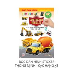  Sticker Bóc Dán Hình Thông Minh - Construction - Các Hãng Xe Công Trình Trên Thế Giới 