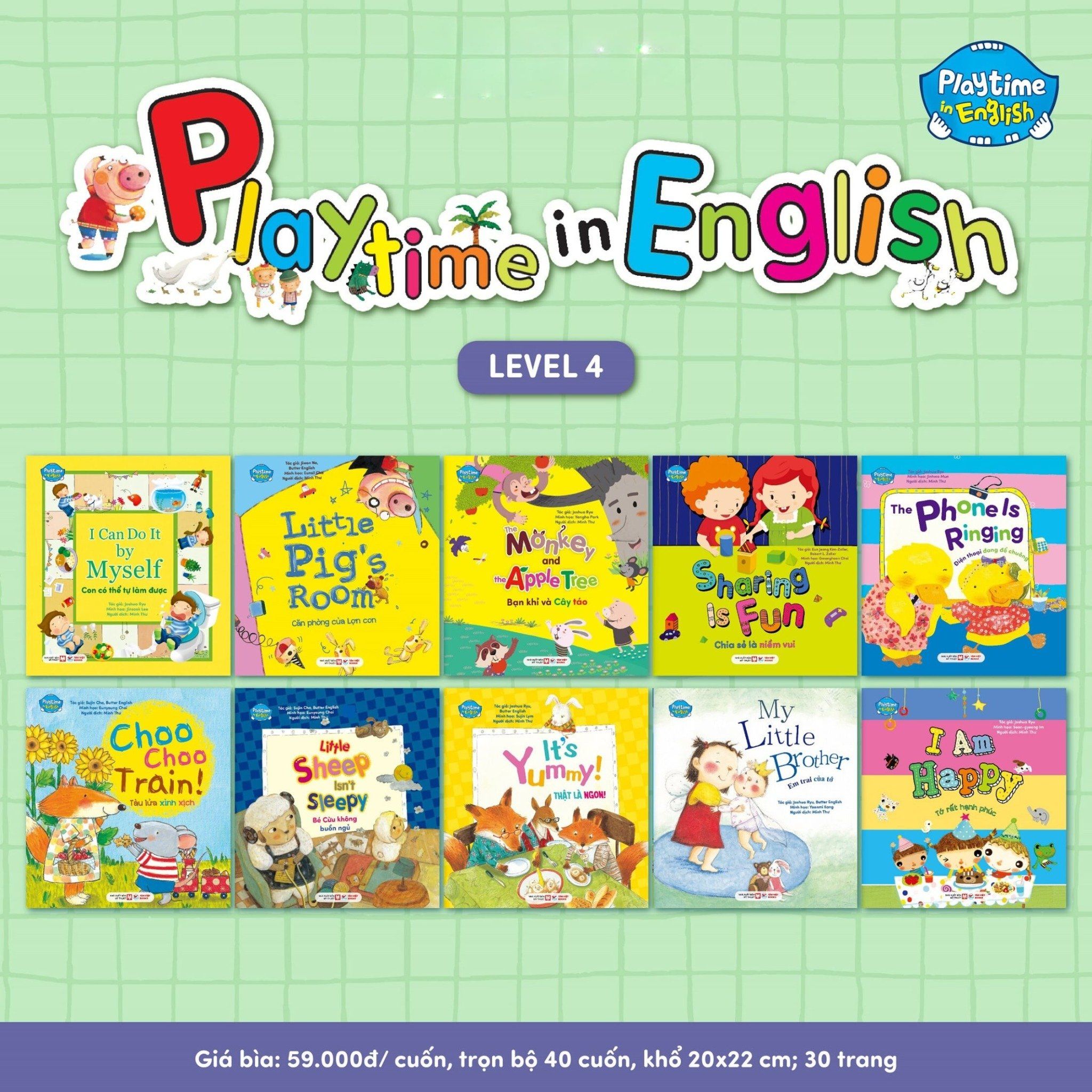  Bộ Playtime In English (Bộ 40 cuốn) 
