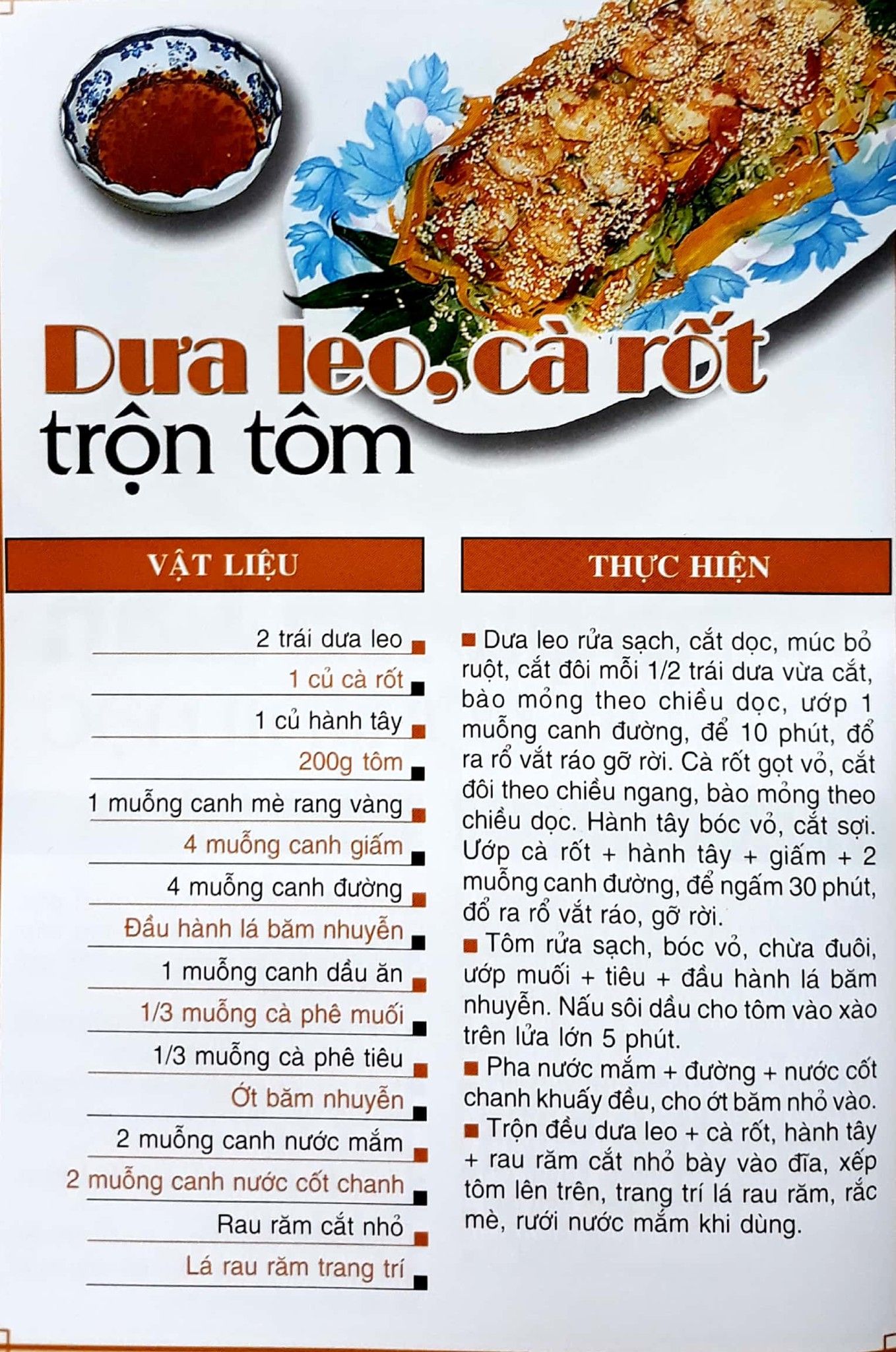  60 Món Ăn Được Ưa Thích - Món Gỏi Trộn 