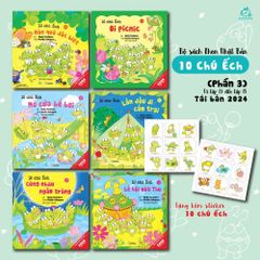  Bộ Sách Tranh Ehon Nhật Bản “10 Chú Ếchs” - Phần 3 (Tập 13 – Tập 18) 