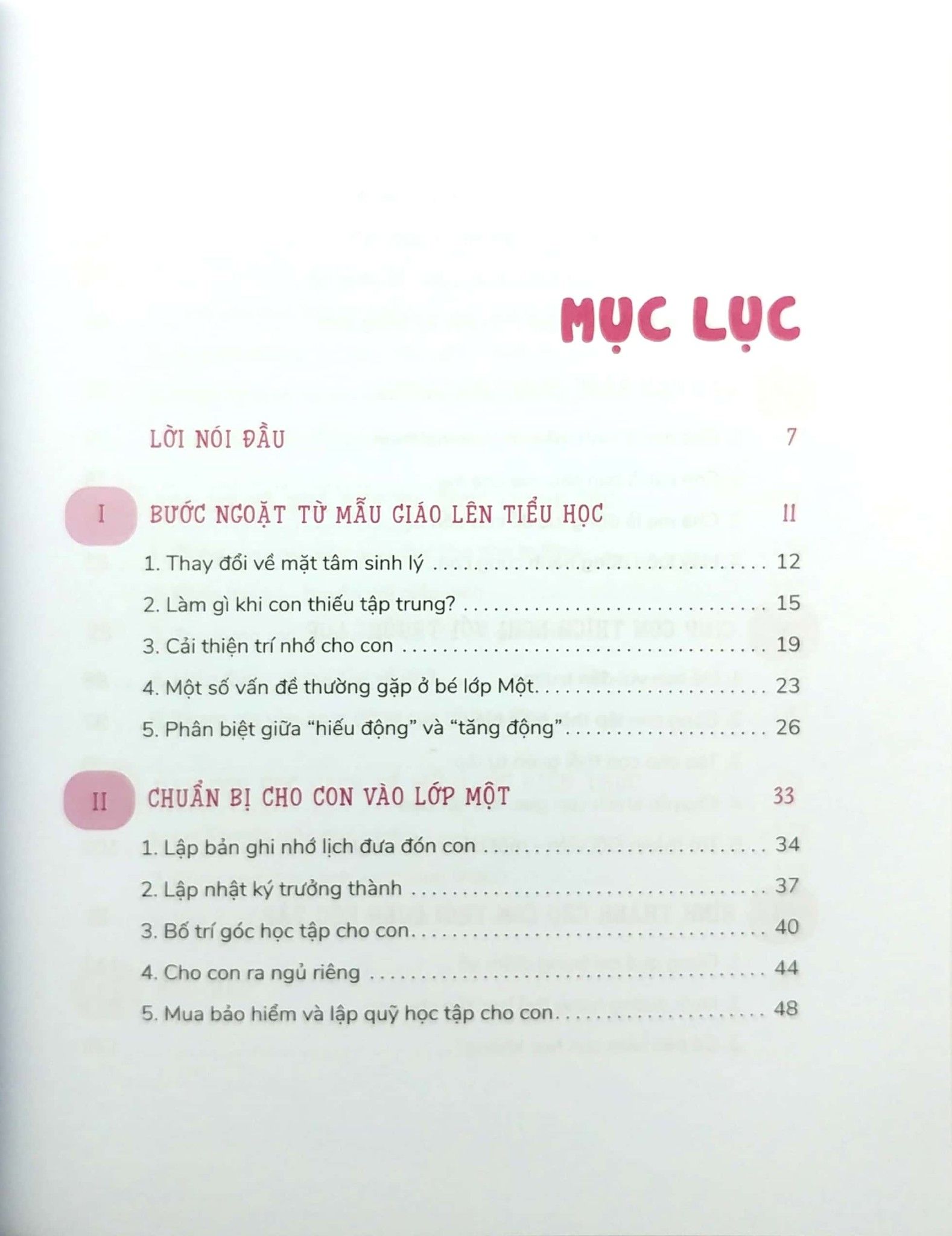  Yêu Con Như Thế Là Vừa Đủ - Con Vào Lớp 1 