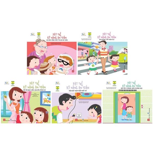  Trọn Bộ Dạy Trẻ Kỹ Năng An Toàn (5 Cuốn) 