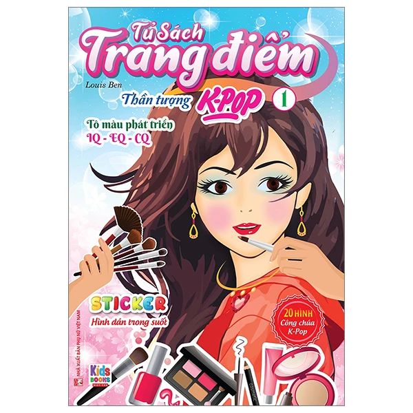  Sticke Hình Dán Trong Suốt- Tô Màu Thần Tượng Kpop 1 - Tủ Sách Trang Điểm 