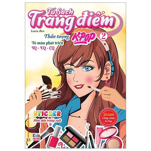  Sticke Hình Dán Trong Suốt- Tô Màu Thần Tượng Kpop 2 - Tủ Sách Trang Điểm 
