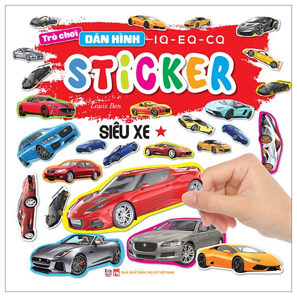 Trò Chơi Dán Hình IQ - EQ -CQ Sticker - Siêu Xe - 1 Sao