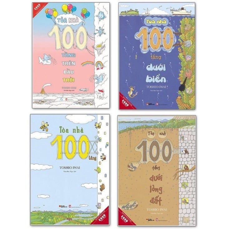  Ehon Combo Tòa Nhà 100 Tầng ( Bộ 4 Cuốn ) 