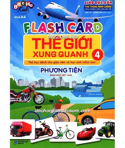  Flash Card Thế Giới Xung Quanh - Tập 4: Phương Tiện 