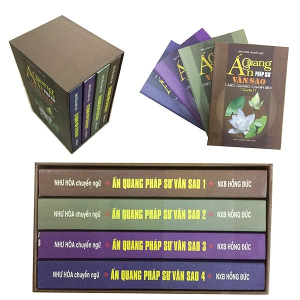 Bộ 4 quyển Ấn Quang Pháp Sư Văn Sao - Tăng Quảng Chánh Biên - Tăng Văn