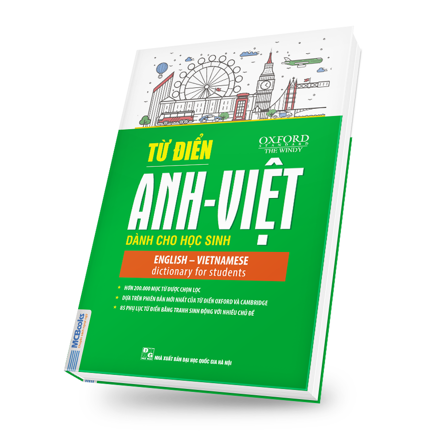  Từ điển Anh Việt dành cho học sinh (bìa xanh lá cây) 