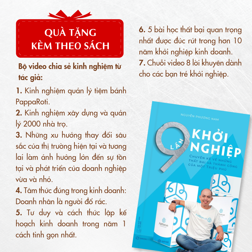  9 Lần Khởi Nghiệp - Chuyện Kể Về Những Thất Bại Và Thành Công Của Một Triệu Phú 