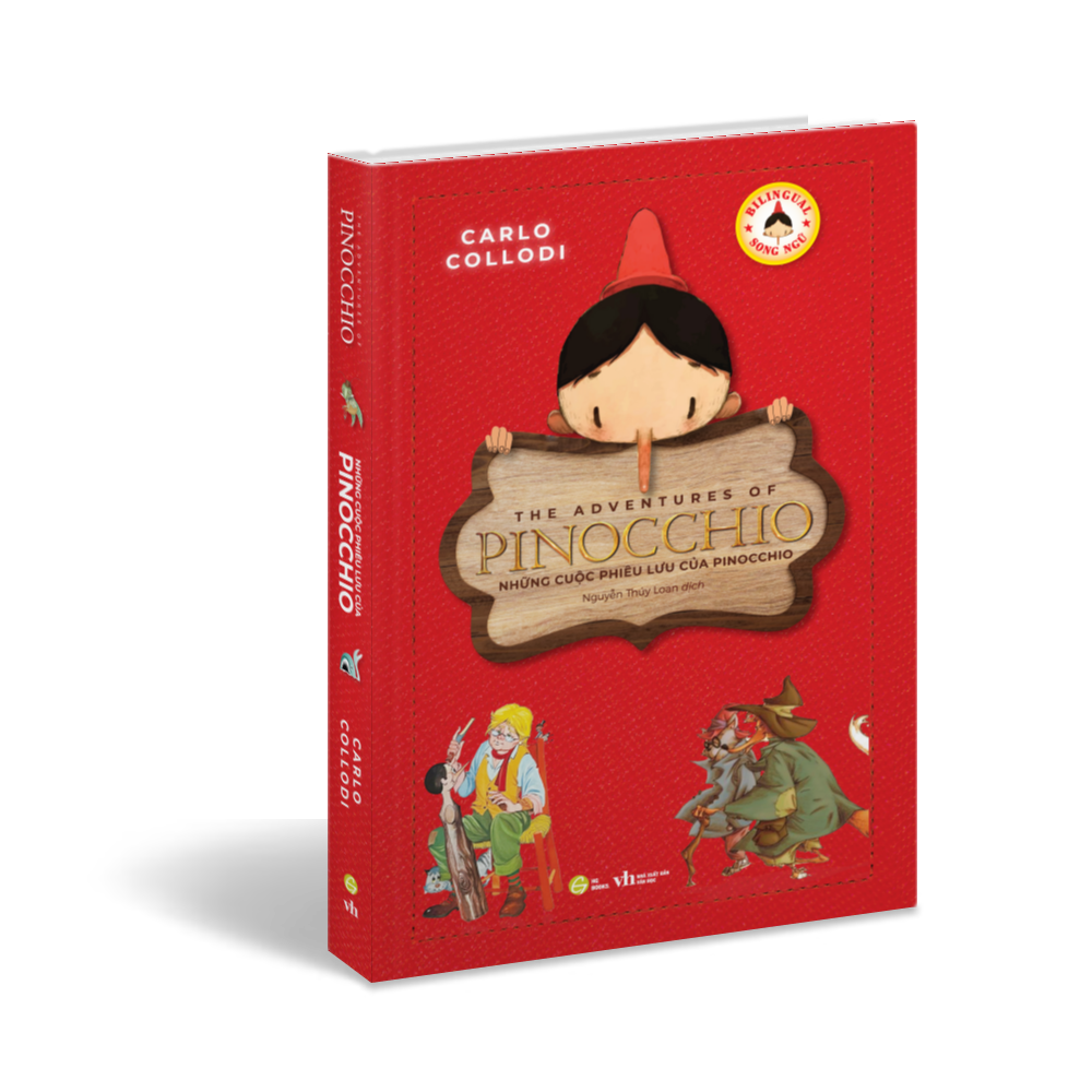  Pinocchio - Cậu Bé Người Gỗ Bản 
Song Ngữ Việt - Anh (Kèm File Nghe + Note Từ Mới) 