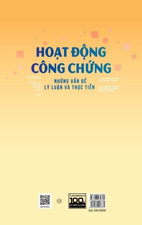  Hoạt Động Công Chứng: Những Vấn Đề Lý Luận Và Thực Tiễn 