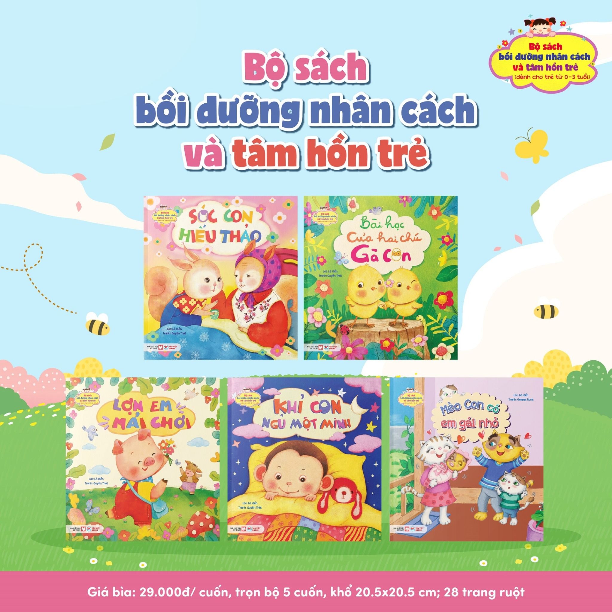  Bộ Sách Bồi Dưỡng Nhân Cách Và Tâm Hồn Trẻ (Bộ 5 Cuốn) 