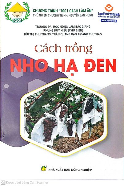 Cách Trồng Nho Hạ Đen - NXB Nông Nghiệp