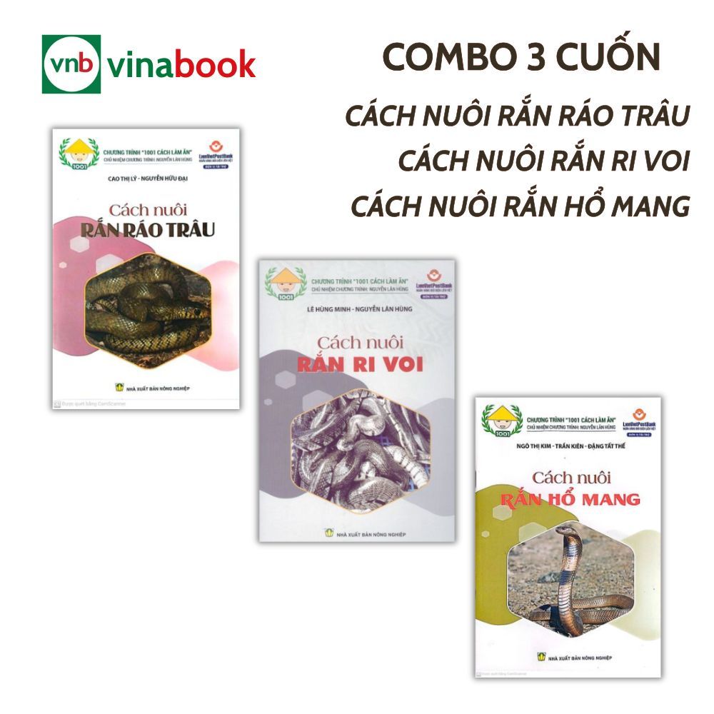  Combo Cách Nuôi Rắn (3 Cuốn) 