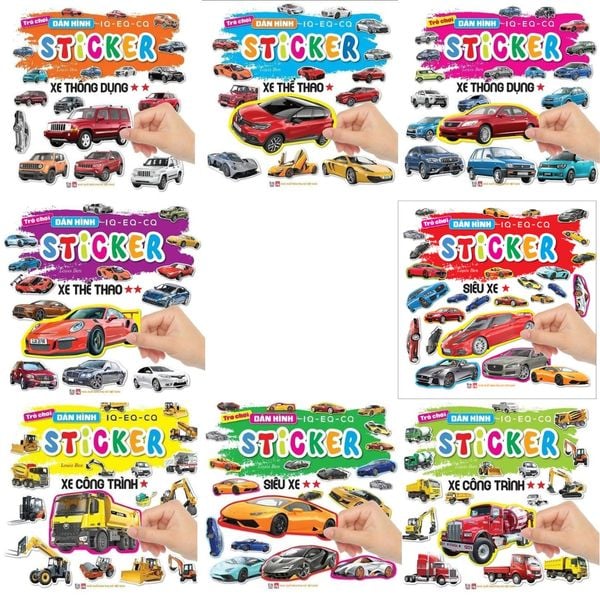 Combo Trò Chơi Dán Hình IQ - EQ -CQ Sticker - Việt Thư