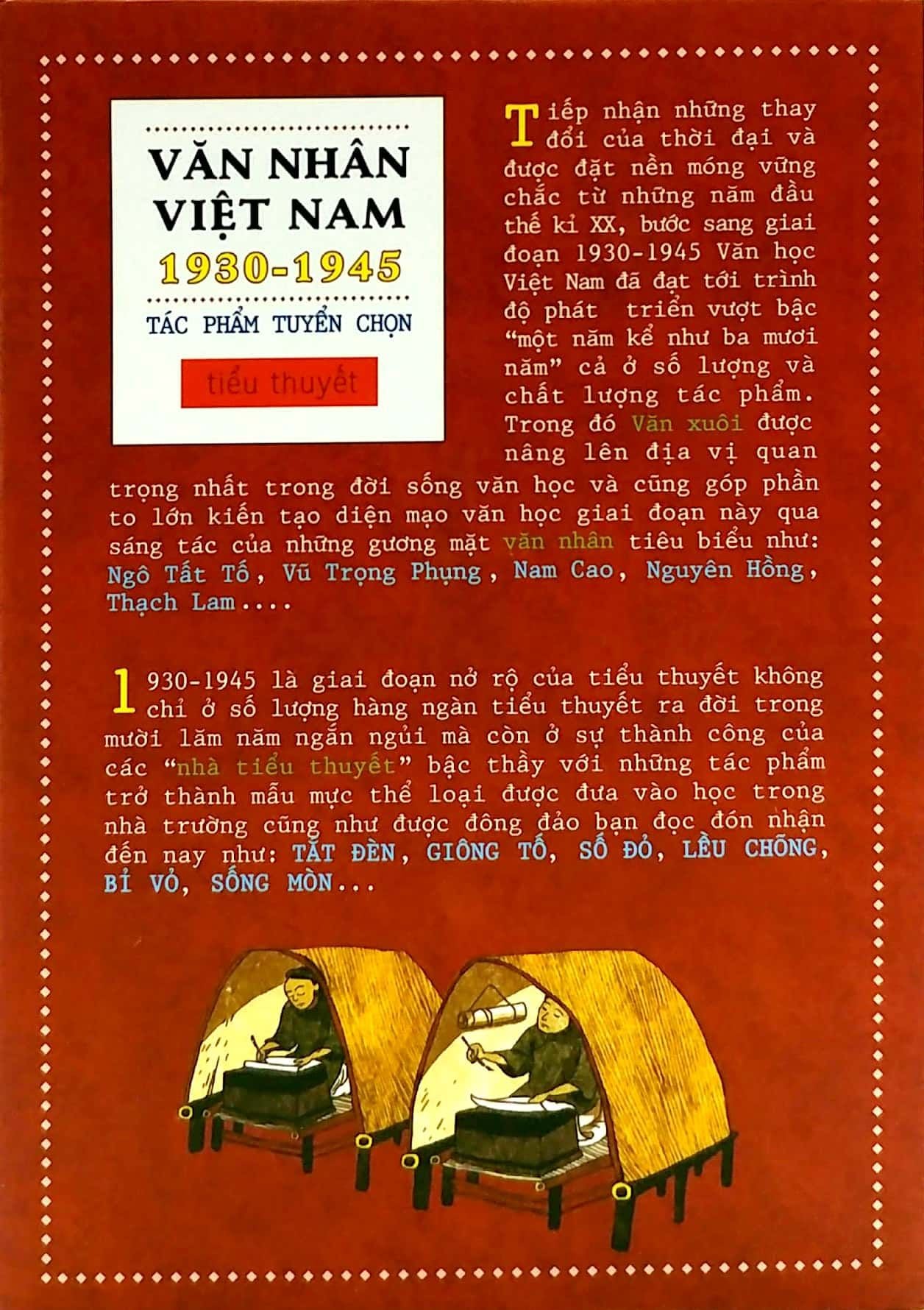  Văn Nhân Việt Nam 1930-1945 (Tiểu Thuyết) 