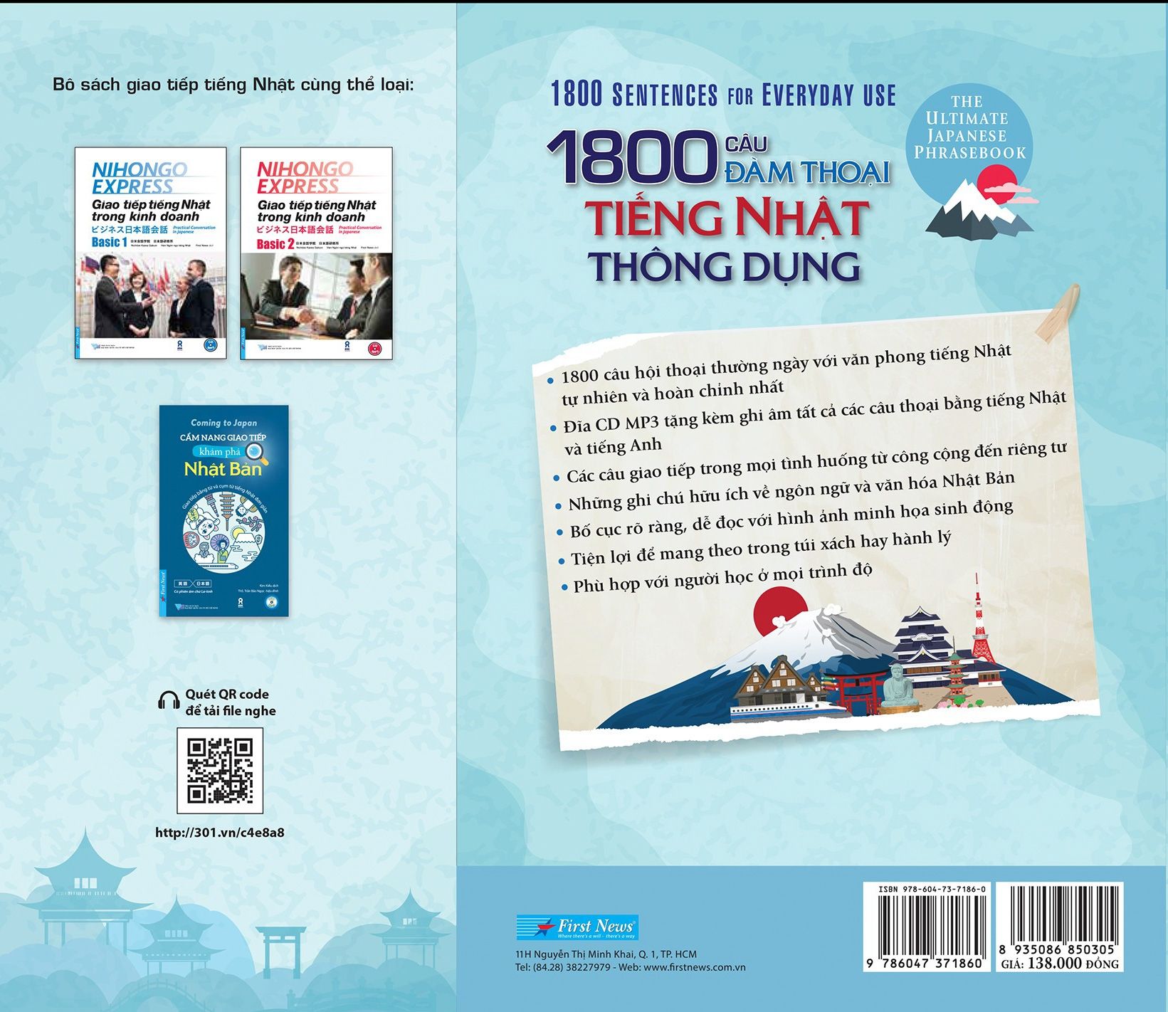  1800 Câu Đàm Thoại Tiếng Nhật Thông Dụng 