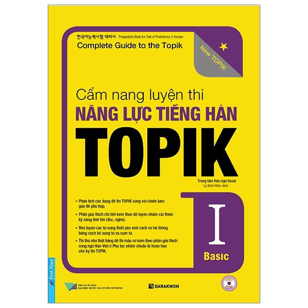 Cẩm Nang Luyện Thi Năng Lực Tiếng Hàn TOPIK I Basic - Hân Vi