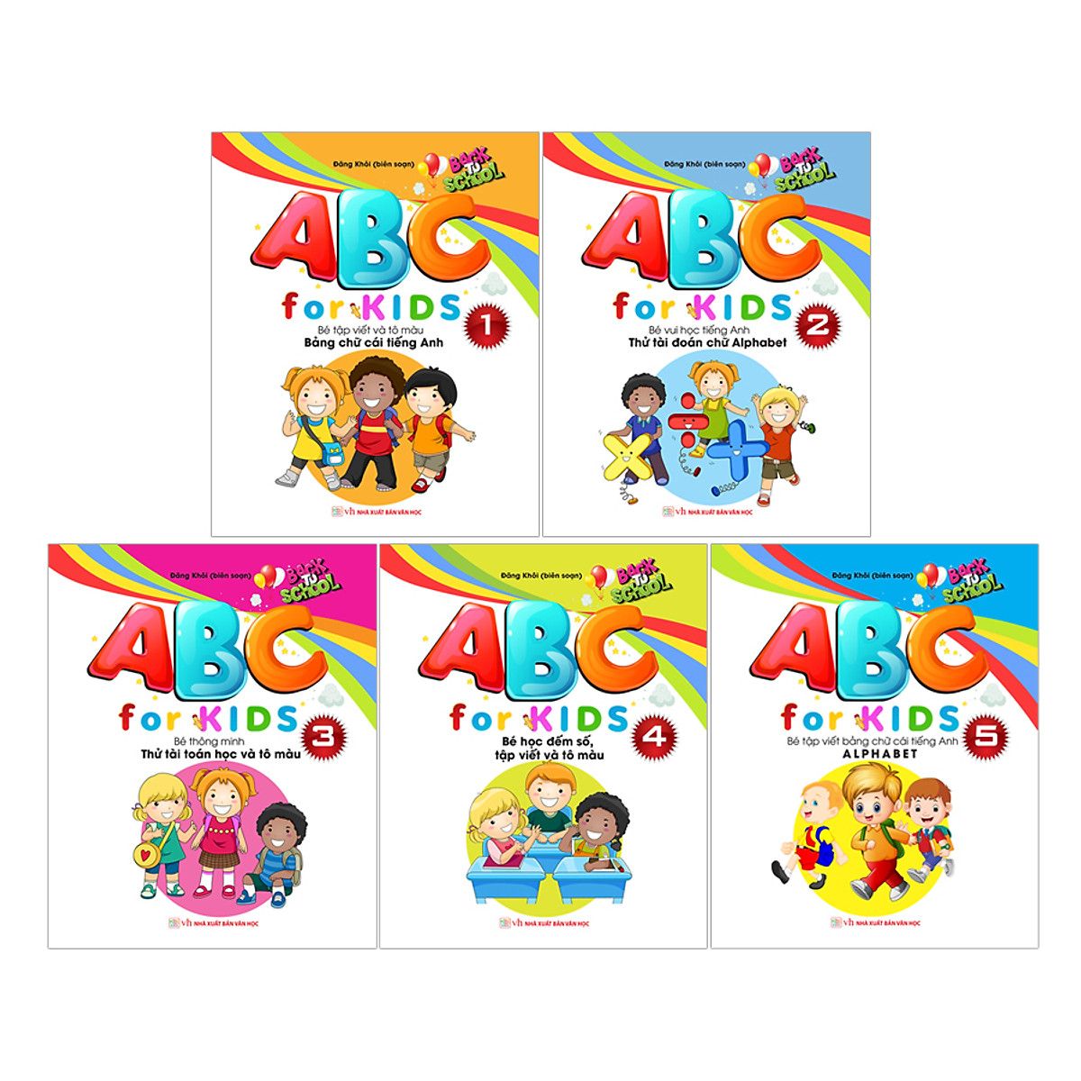  Combo 5 Tập ABC For KIDS Cho Bé 