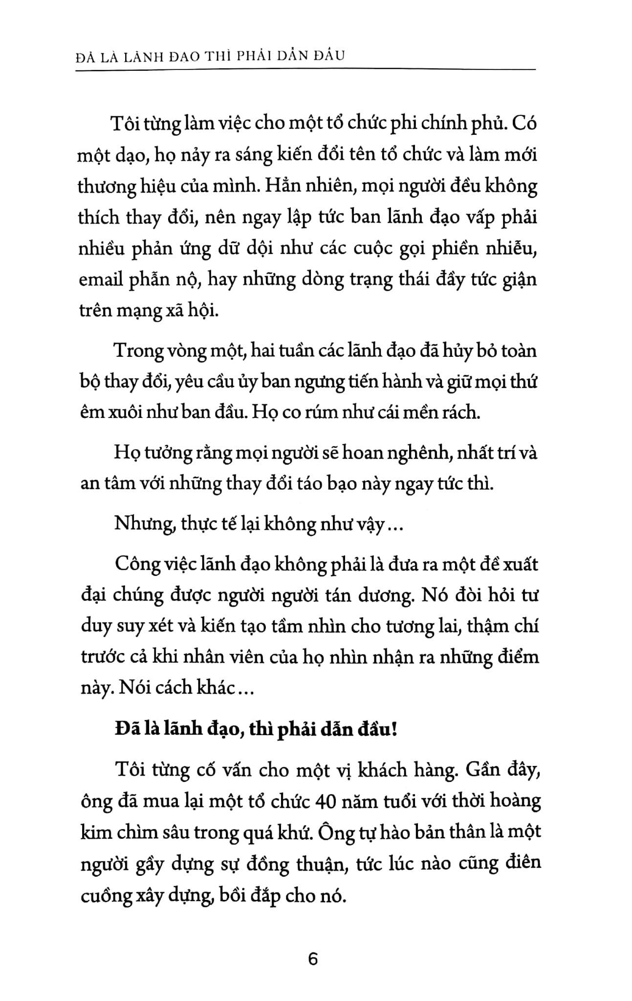  Đã Là Lãnh Đạo Thì Phải Dẫn Đầu 