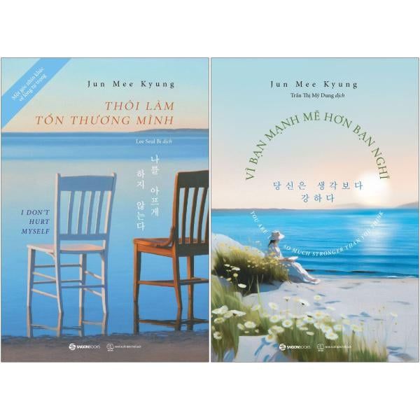 Bộ Sách Tác Giả Hàn Quốc Vì Bạn Mạnh Mẽ Hơn Bạn Nghĩ + Thôi Làm Tổn Thương Mình - Hân Vi
