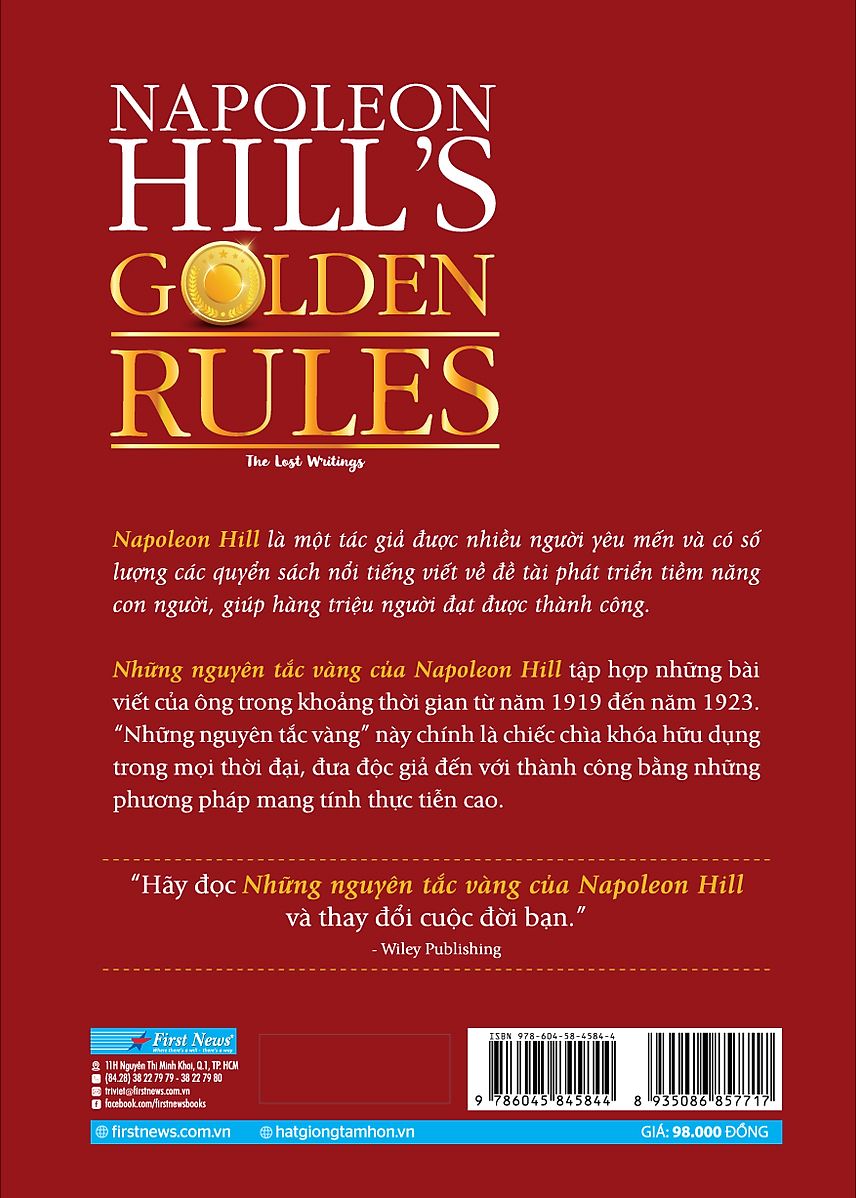  Những Nguyên Tắc Vàng Của NAPOLEON HILL 