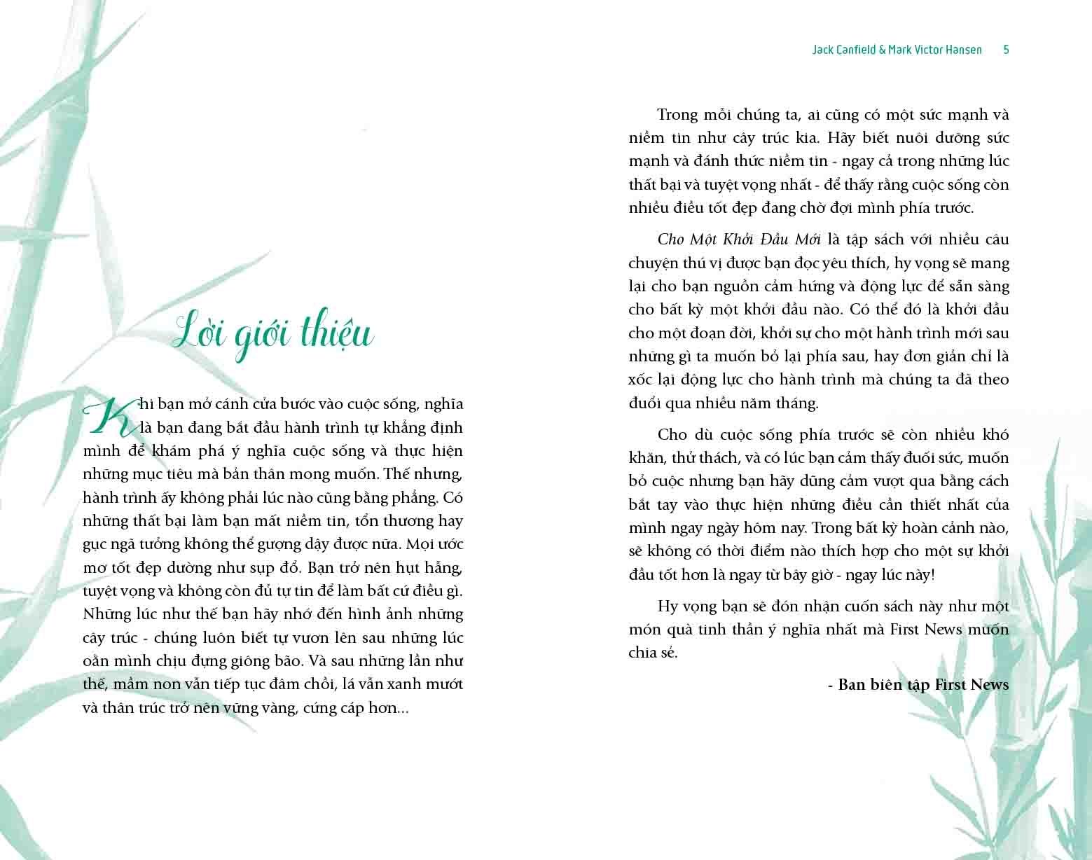  Cho Một Khởi Đầu Mới 