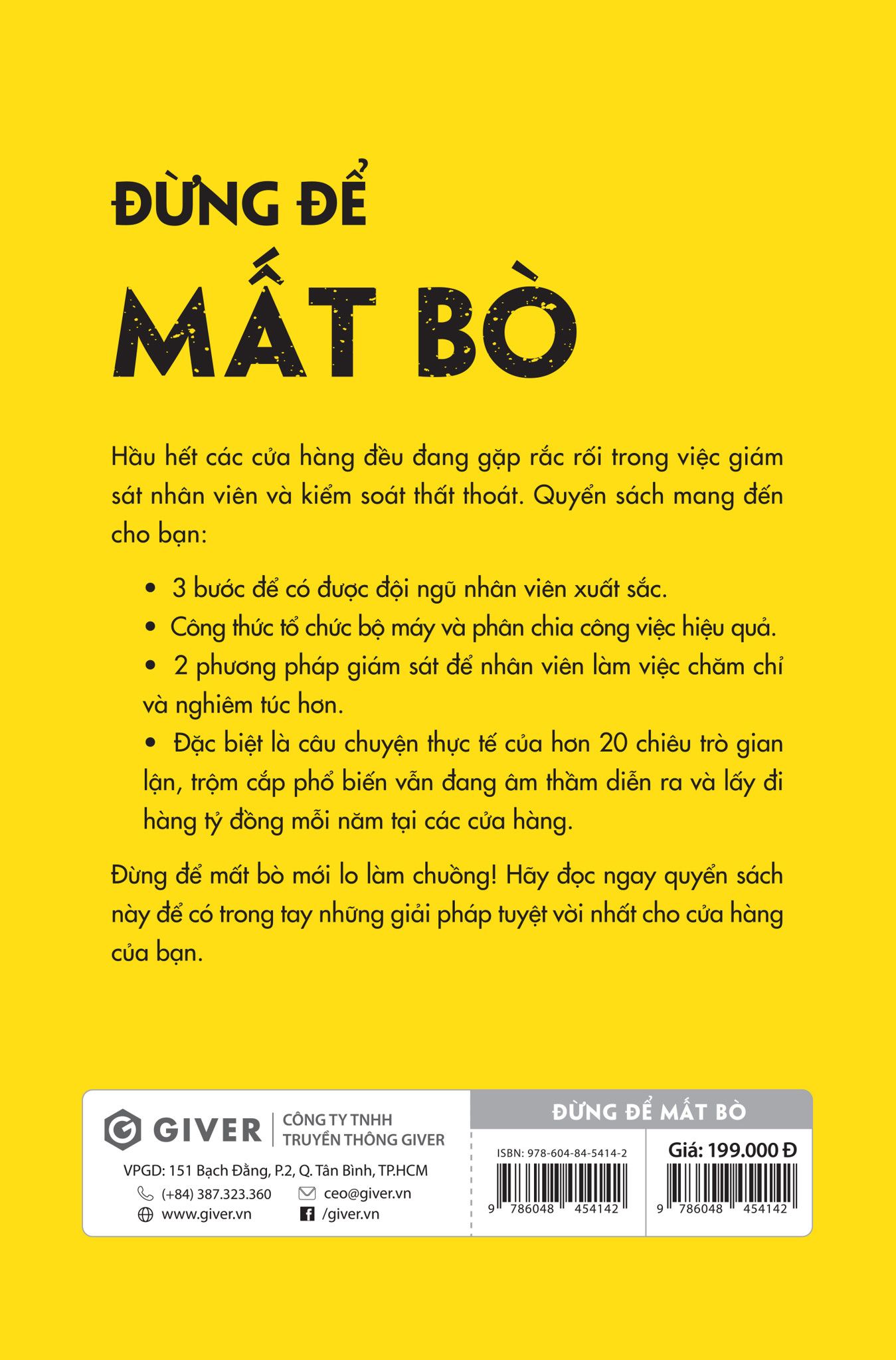  Đừng Để Mất Bò - 7 Bước Quản Lý Cửa Hàng Hiệu Quả Và Chống Thất Thoát 