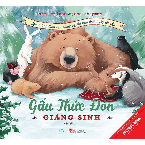 Picture Book Song Ngữ-Gấu Thức Đón Giáng Sinh
