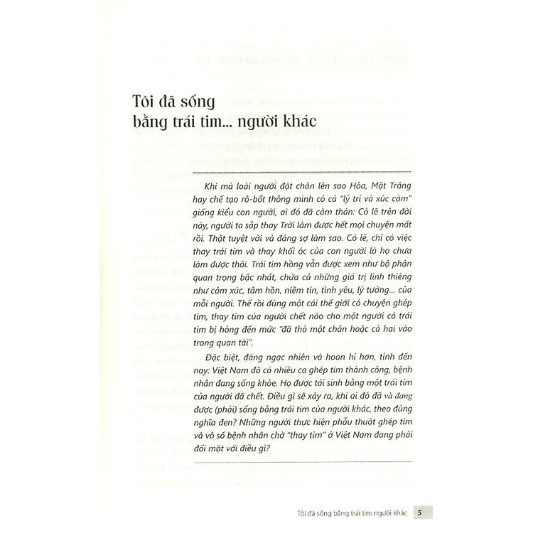  Tôi Đã Sống Bằng Trái Tim Người Khác 