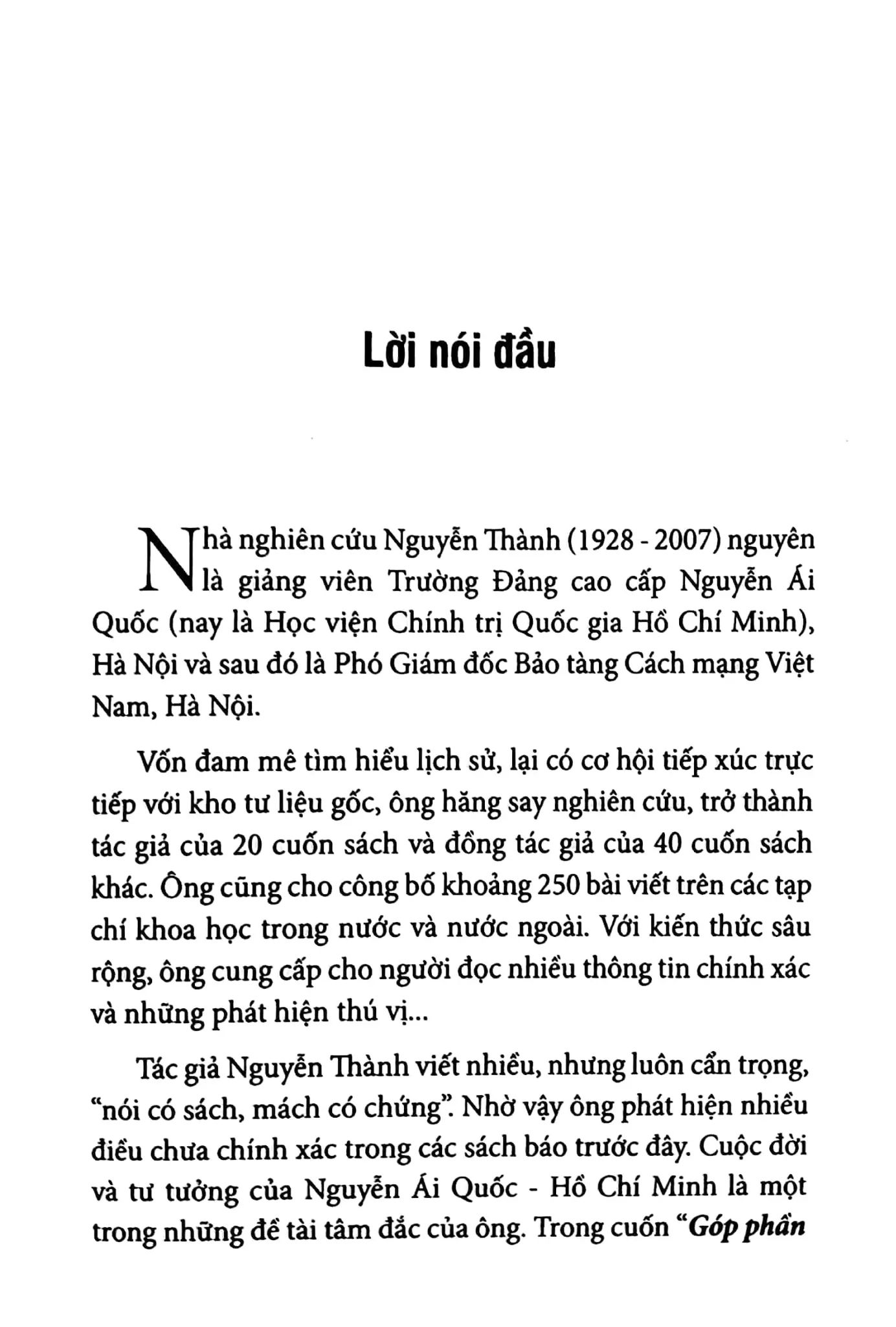  Góp Phần Tìm Hiểu Nguyễn Ái Quốc Hồ Chí Minh 