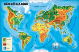  Atlas Cho Trẻ Em - Hơn 100 Sticker Và Bản Đồ Địa Hình Siêu Lớn 
