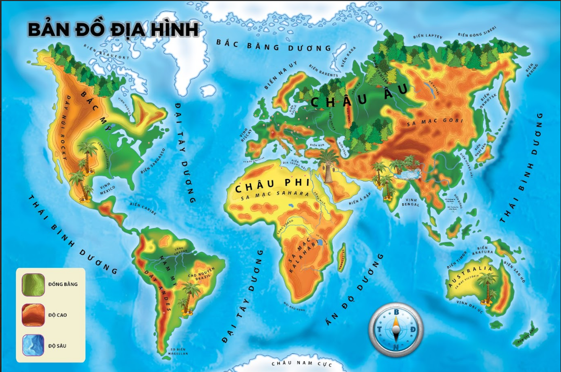  Atlas Cho Trẻ Em - Hơn 100 Sticker Và Bản Đồ Địa Hình Siêu Lớn 