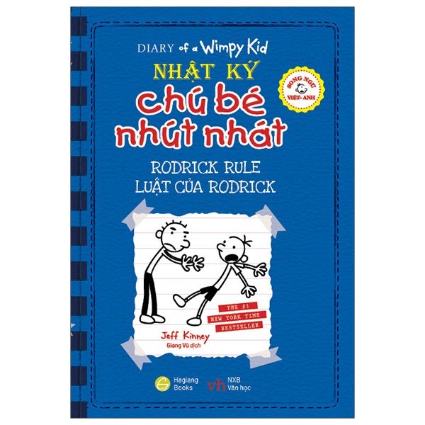 Nhật Ký Chú Bé Nhút Nhát Song Ngữ Việt - AnhTập 2: Luật Của Rodrick (kèm file nghe + note từ mới) - HG Books