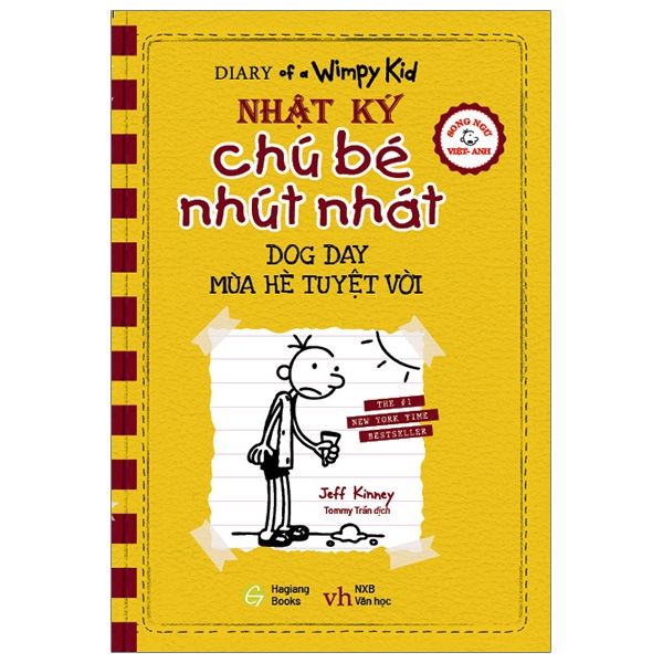 Nhật Ký Chú Bé Nhút Nhát Song Ngữ Việt - AnhTập 4: Mùa Hè Tuyệt Vời - HG Books