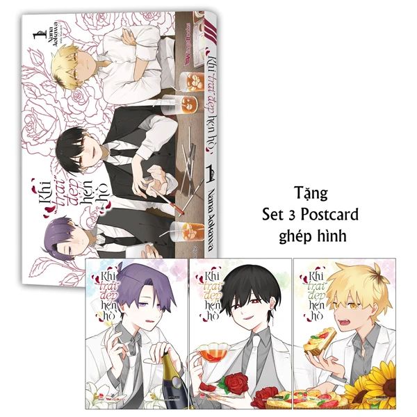 Khi “Trai” Đẹp Hẹn Hò - Tập 1 - Tặng Kèm Set 3 Postcard Ghép Hình