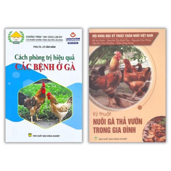 Combo Kỹ Thuật Nuôi Gà Thả Vườn - NXB Nông Nghiệp