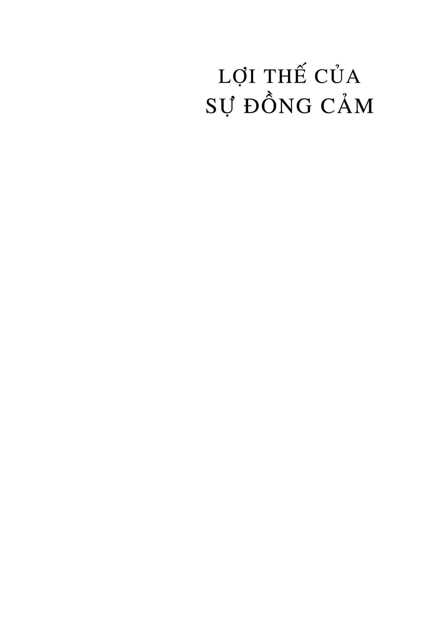  Lợi Thế Của Sự Đồng Cảm 