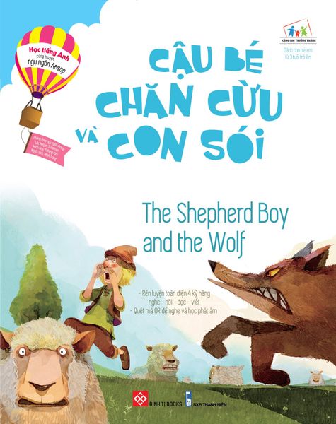 Học Tiếng Anh Cùng Truyện Ngụ Ngôn Aesop - Cậu Bé Chăn Cừu Và Con Sói (Song Ngữ)