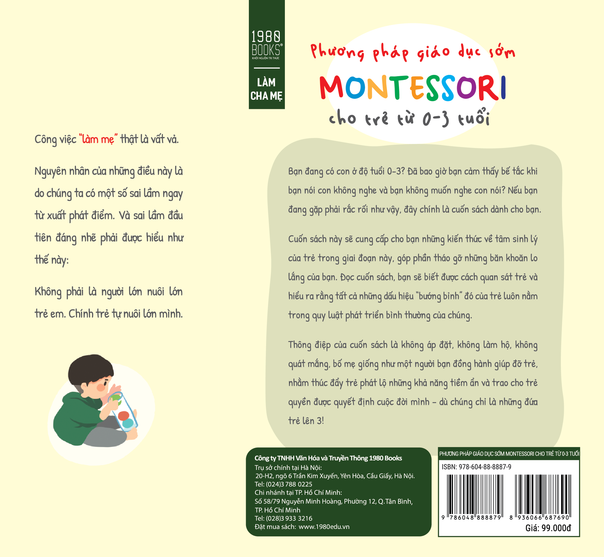  Phương Pháp Giáo Dục Sớm Montessori Cho Trẻ Từ 0 - 3 Tuổi 