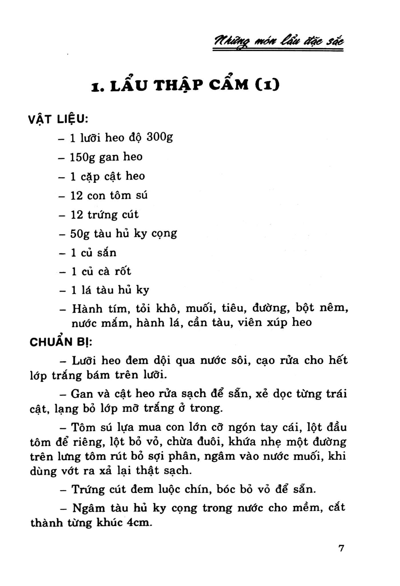  Những Món Lẩu Đặc Sắc 
