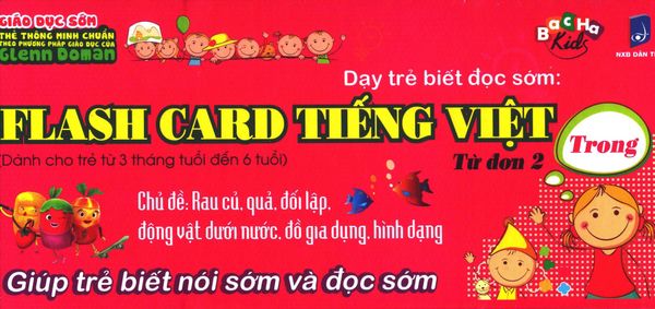 Dạy Trẻ Biết Đọc Sớm: Flash Card Tiếng Việt - Từ Đơn 2