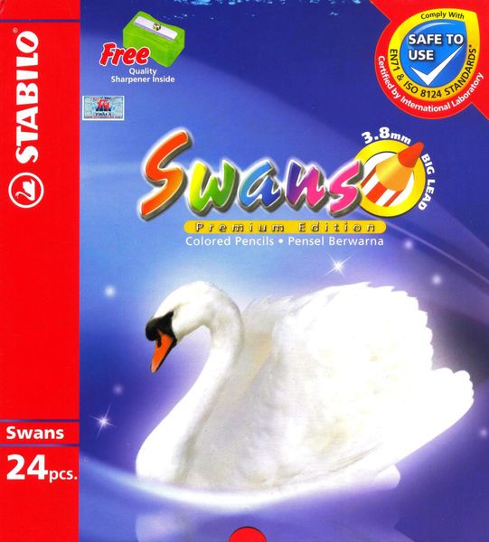 Chì Màu Stabilo Swans CL1869-24 (Dùng Cho Sách Tô Màu Dành Cho Người Lớn) - Chì