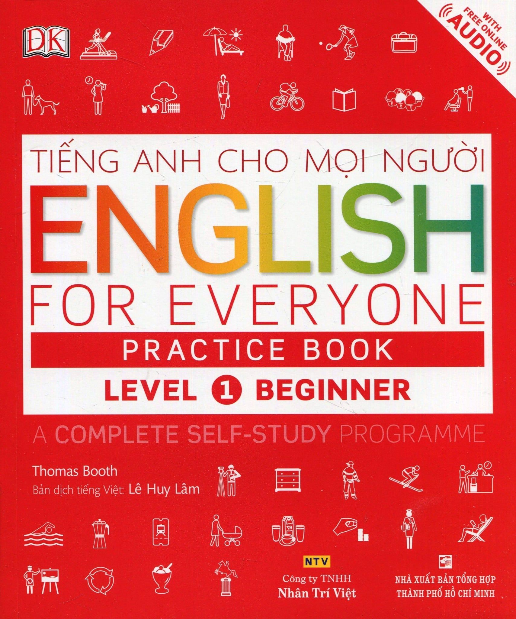  Tiếng Anh Cho Mọi Người - English For Everyone Practice Book Level 1 Beginner (Kèm 1 CD) 